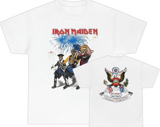 Iron Maiden World Slavery Tour 1985 T-Shirt – Independence Weekend Edition