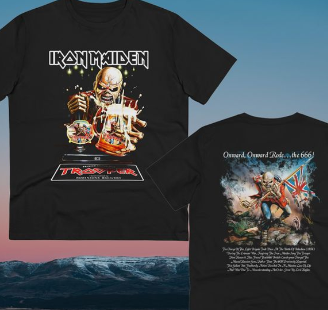 Official Iron Maiden Fan Shirt – Trooper Beer Concert Merch collection-1