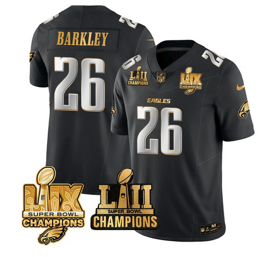 Philadelphia Eagles LII-LIX Super Bowl Champions Gold Jersey