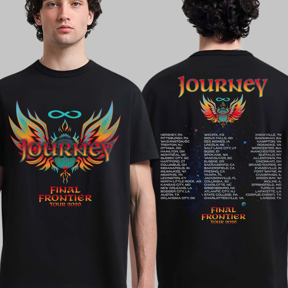 Journey Final Frontier Tour 2026 Merch T-Shirt SIZE S - 5XL