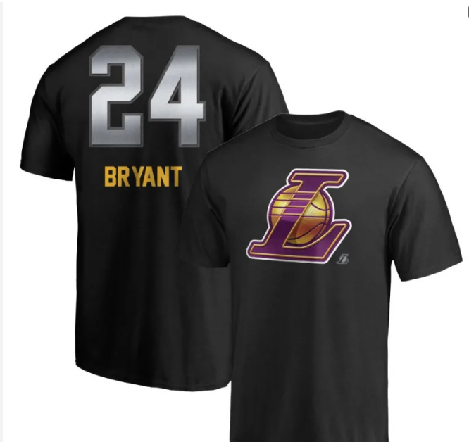 Kobe Bryant T-Shirt | Authentic Los Angeles Lakers Kobe Bryant number-jersey T-Shirts