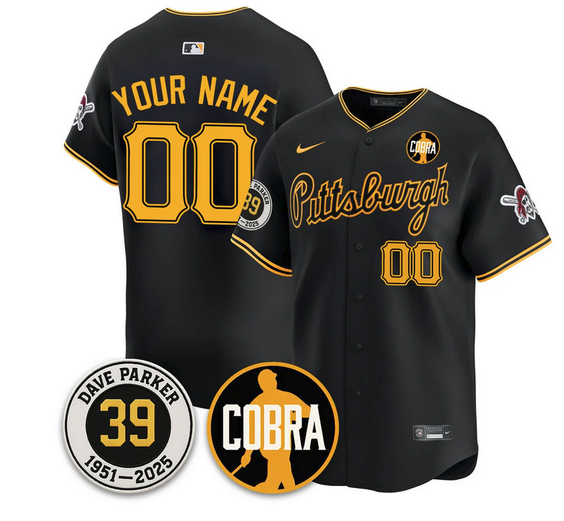 Custom Pittsburgh Pirates Memories Dave Parker Jersey- COBRA Patch - All Stitched