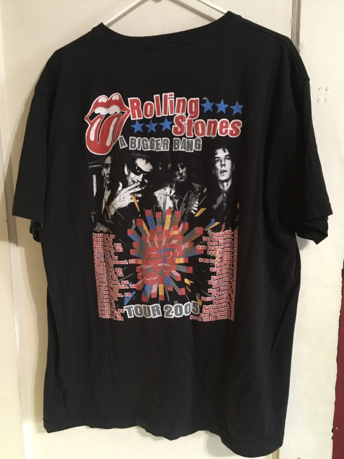 Rolling Stones A Bigger Bang 2005 Tour T Shirt