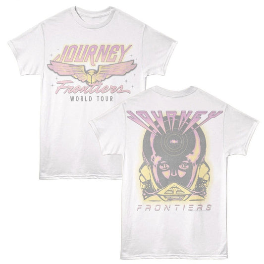 Journey Frontiers World Tour Graphic T-Shirt – Vintage Rock Band Tee