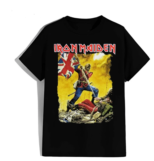 Iron Maiden The Book of Souls Tour Shirt – Eddie Tribal Head Design Rock Tee