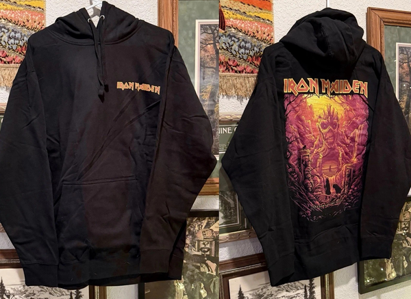 Iron Maiden Hoodie (2 sided)  NEW Iron *Maiden 2017 Shadows Of The Valley Tour Hoodie Size S-5XL