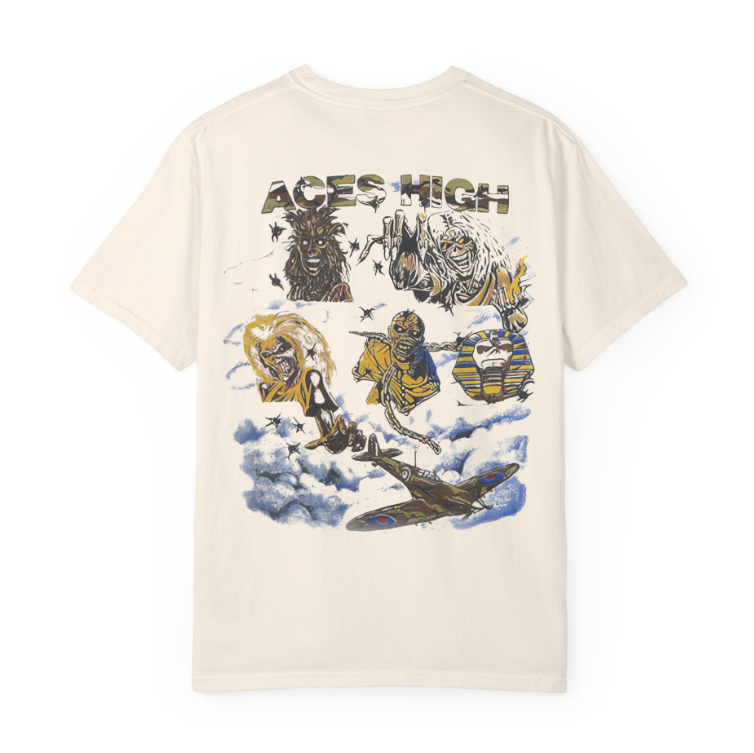 Vintage Iron Maiden Aces High 1984 Shirt – Double Sided Metal Te