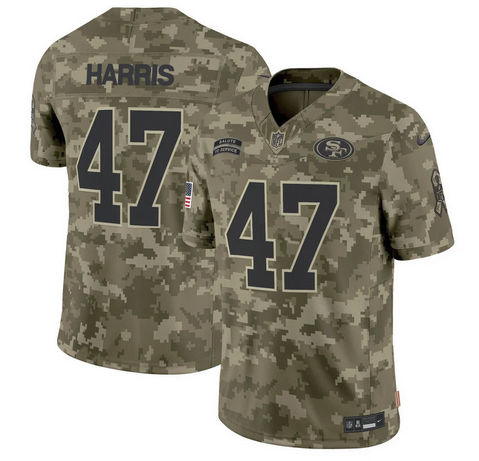 49ers 2024 Salute to Service Vapor Limited Jersey - All stitched