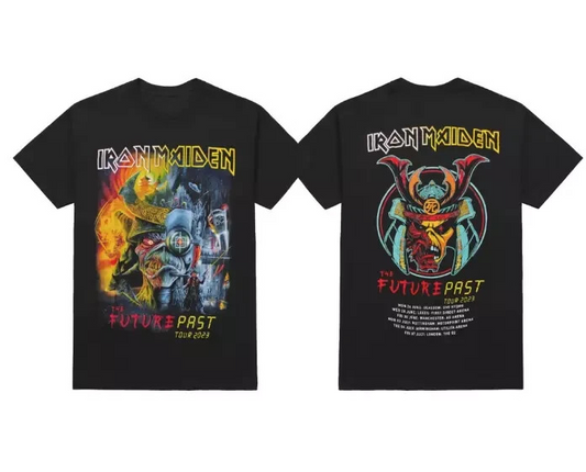T-SHIRT IRON MAIDEN - THE FUTURE PAST TOUR 2023 Gift for Friends All Size TWO-SIDED