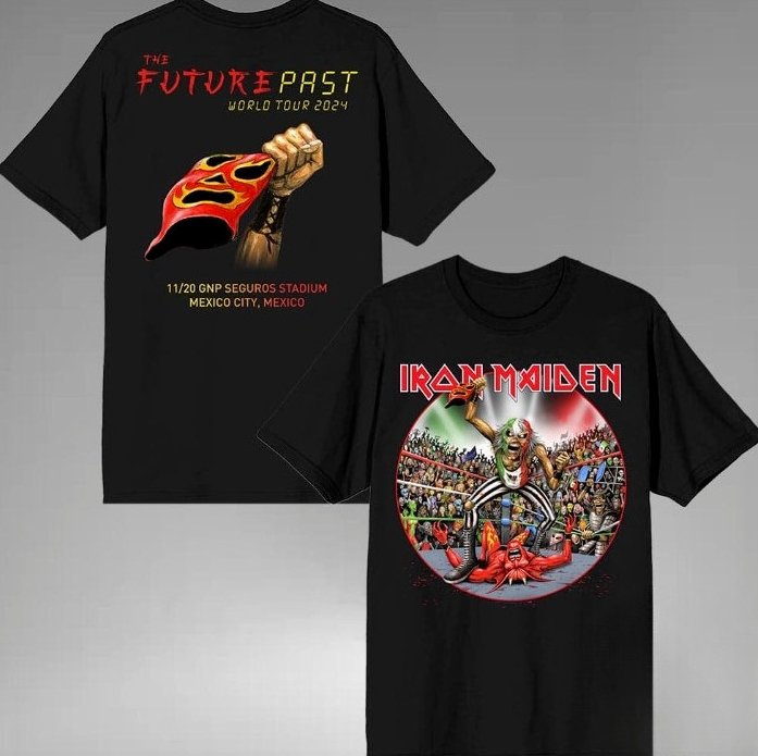 Iron Maiden 2024 World Tour Tee The Future Past Series Shirt