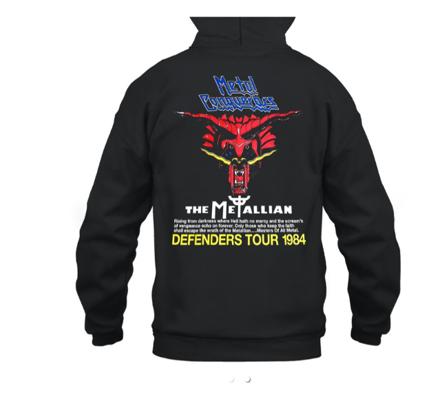 Judas Priest Hoodie 2 sided Defenders Tour 1984