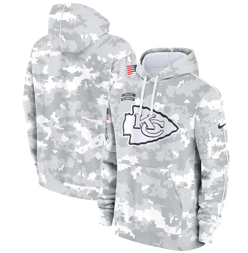 Chiefs Salute Edition Camo Pullover Hoodies