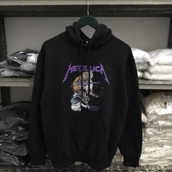 (2 sided)metallica hoodie Rock HnM Metallica Damage Justice Original Full