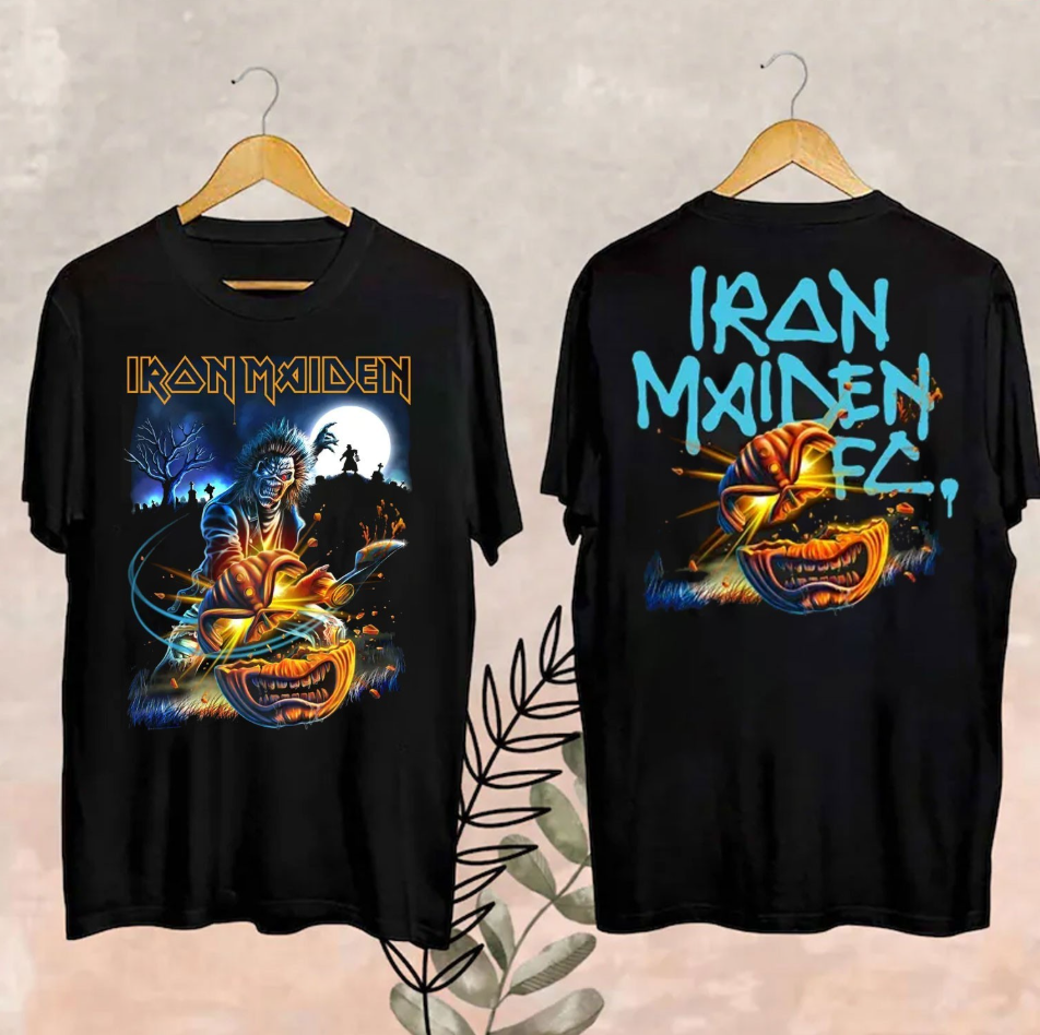 Iron Maiden Halloween 2025 Eddie Pumpkin Slasher T-Shirt All Size