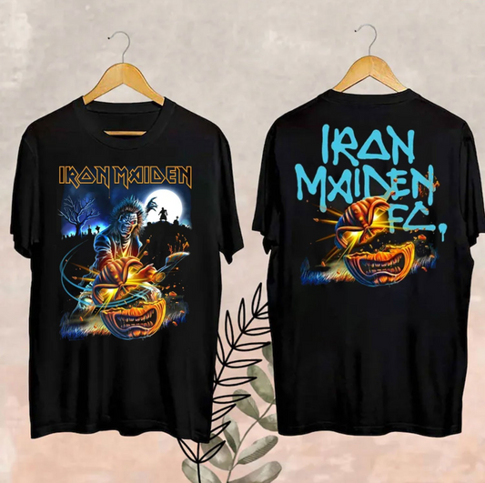 Iron Maiden Halloween 2025 Eddie Pumpkin Slasher T-Shirt All Size