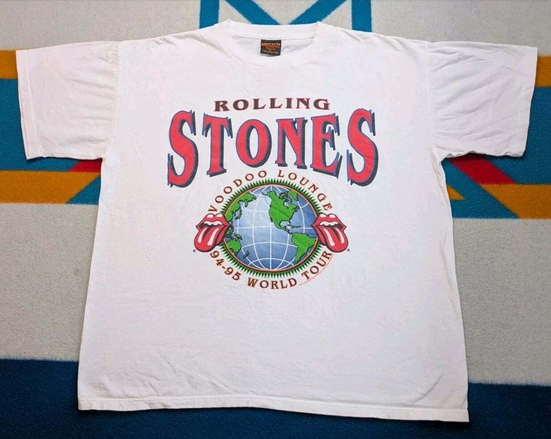 Vintage Rolling Stones Voodoo Lounge Shirt 1994 Made In USA Single Stitch