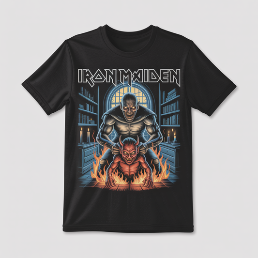 Iron Maiden 2017 The Book Of Souls Tour Germany Exclusive Event Vintage Band Tee