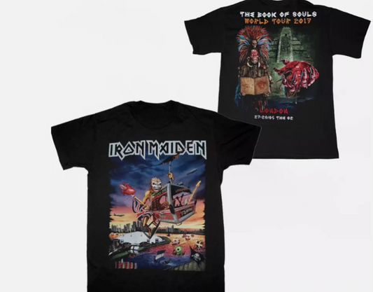 2017 Tour Concert Shirt Iron Maiden Live in London T-shirt tour shirt