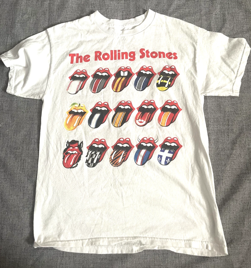 Rolling Stones Tongue Flags Med Tee Multi Design Licks Collectible Iconic Rock