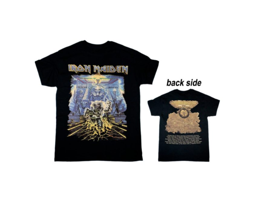 Iron Maiden 2008 Somewhere Back In Time Tour T-Shirt – Double-Sided Metal Tee
