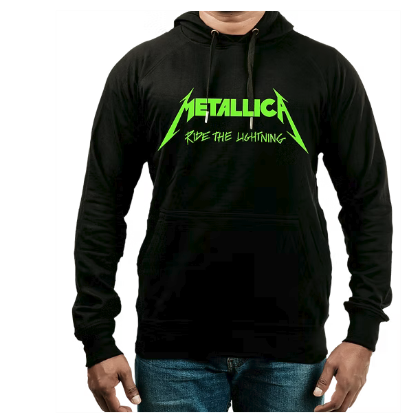 (2 sided)metallica hoodie Rock Ride The Lightning Variant
