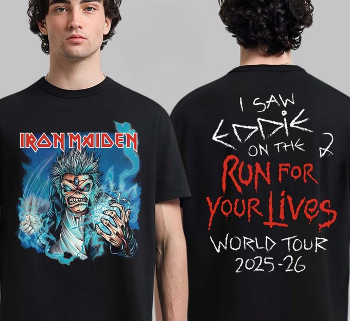 Iron Maiden Run For Your Lives World Tour 2025-26 T-Shirt