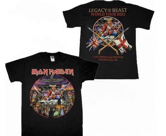 Iron Maiden Graphic Double-Sided T-Shirt – DTG Printed Band Tee