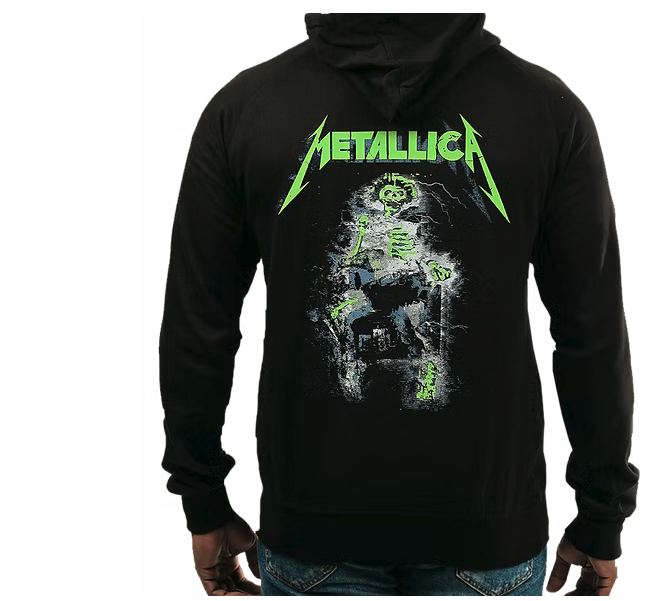 (2 sided)metallica hoodie Rock Ride The Lightning Variant
