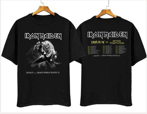 Iron Maiden Legacy Tour T-Shirt – Double Sided Music Band Shirt