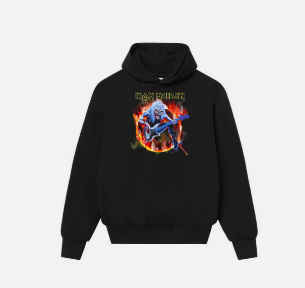 Iron Maiden Hoodie   Fear Live Flames Graphic Mens Sweatshirt Hoodie