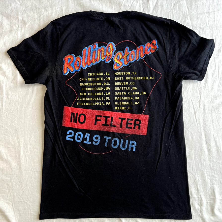 The Rolling Stones Tour 2019 No Filter T-Shirt Concert Band Tee Size Adult