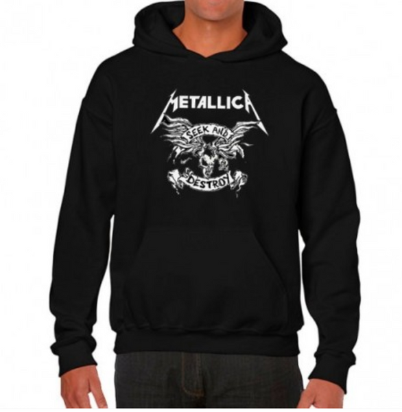 metallica hoodie Rock Music Seek and destroy hoodie