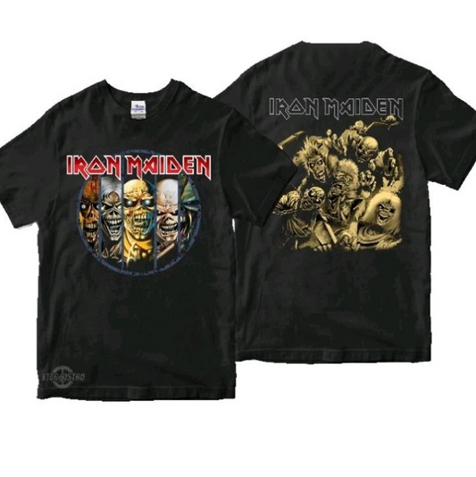 Iron Maiden Eddie The Beast Two-Sided Heavy Metal Rock T-Shirt