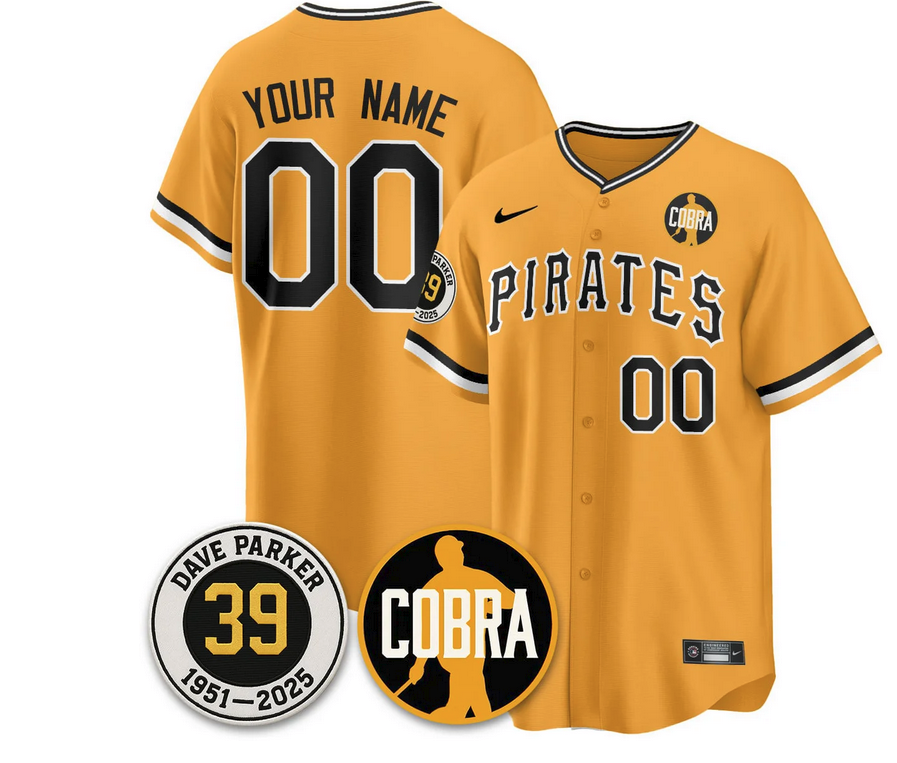 Custom Pittsburgh Pirates Memories Dave Parker Jersey- COBRA Patch - All Stitched