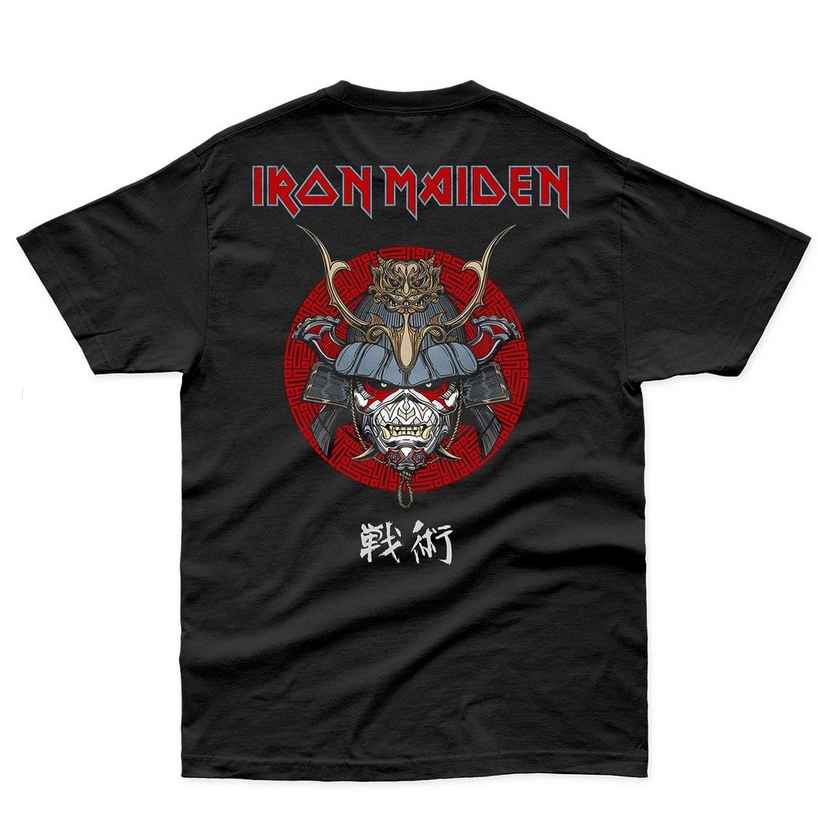 Iron Maiden T-Shirt – Eddie the Samurai Warrior in the Shadows of Senjutsu