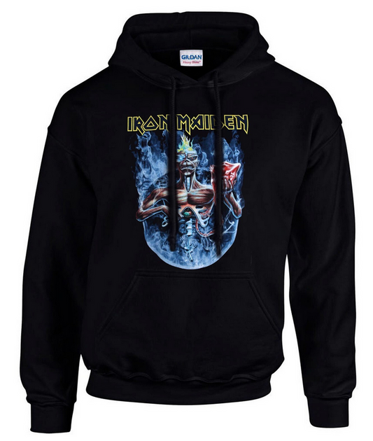IRON MAIDEN Hoodie Rock Band Rock Music Hoodie Hooded Sweatshirt Black