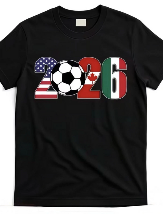 Men's USA World Cup 2026 Graphic Print Soccer T-Shirt