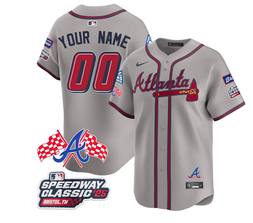 Atlanta Braves 2025 Speedway Classic Limited Custom Jersey V1 - All Stitched