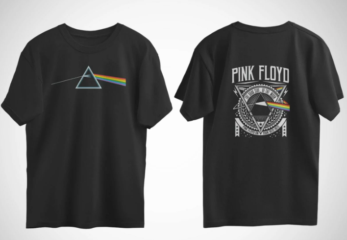 Pink Floyd Dark Side of the Moon Oversized Rock Band Shirt