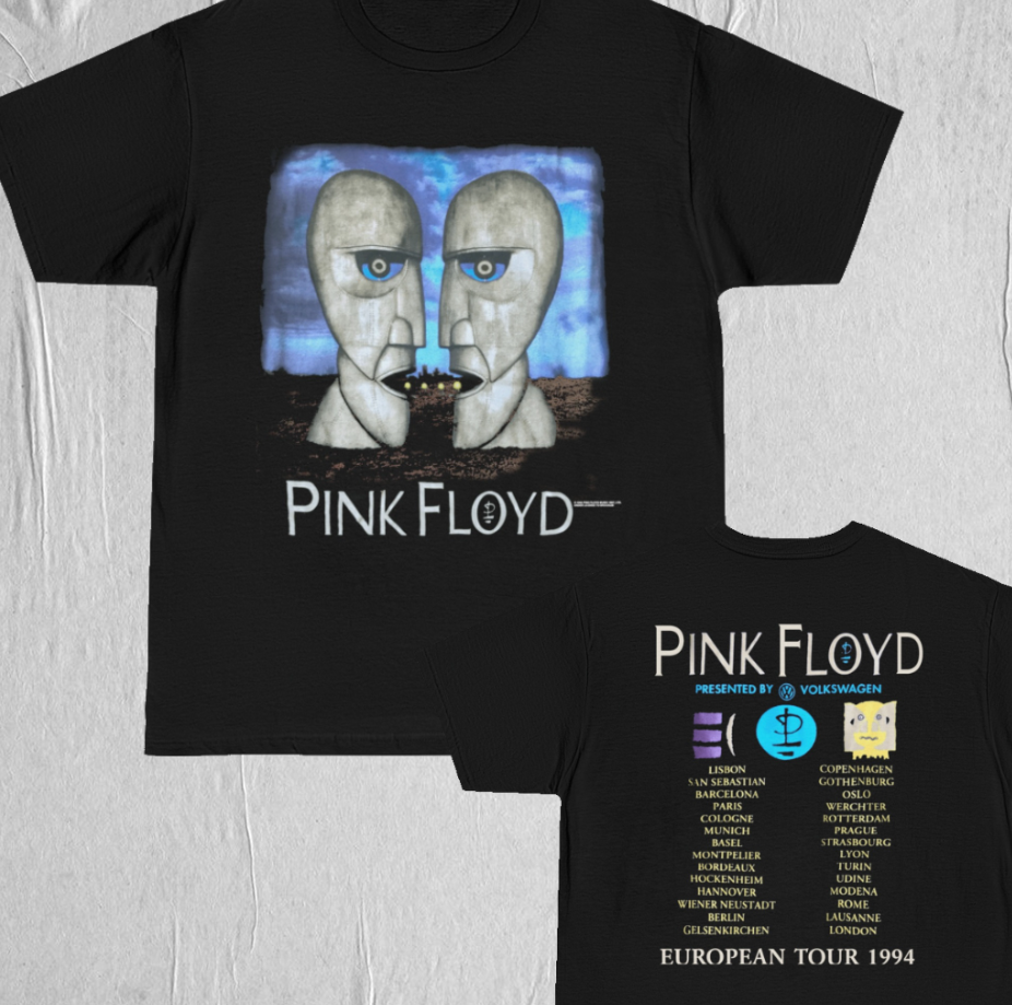 Vintage 1994 Pink Floyd Division Bell European Tour Shirt