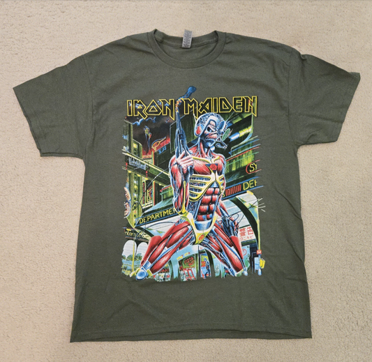 (2 sides)2025 Iron Maiden World Tour Tee – Run For Your Lives Merch with Back Print Dates (Copy)