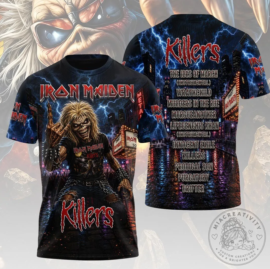 Iron Maiden Killers Album Eddie The Head Heavy Metal Music Band