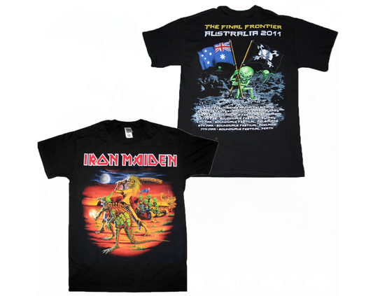Iron Maiden 2011 Final Frontier Tour T-Shirt – Australia Event Edition Tee