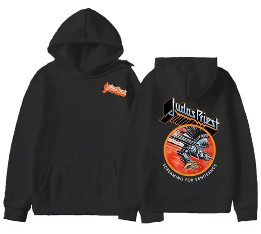 2 sides hoodie, Judas Priest Screaming For Vengeance Graphic Hoodie