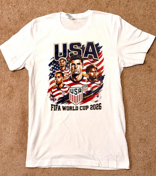 T-shirt to support the US national soccer team winning the 2026 World Cup.