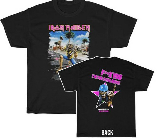 Iron Maiden Eddie Walk of Fame Event Shirt – Feb 9, 2008 LA Exclusive Tee