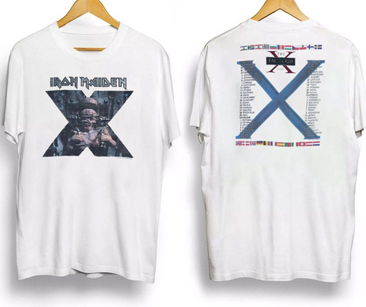 Iron Maiden 1995 The Factour World Tour 90s Vintage Band T-Shirt
