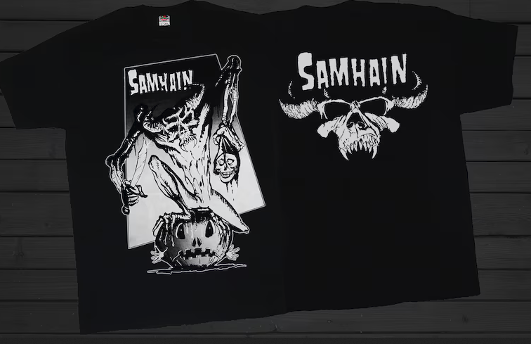 Samhain T-Shirt DTG/DTF Printed Unisex Punk Rock Tee S