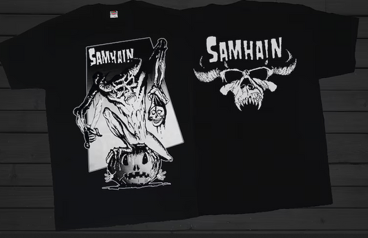 Samhain T-Shirt DTG/DTF Printed Unisex Punk Rock Tee S