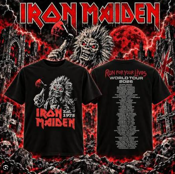 Event T-Shirt Bucharest, Romania 🇷🇴 Adrian.- #IronMaiden 3D All Over